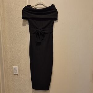 Elegant Black Off-Shoulder Dress